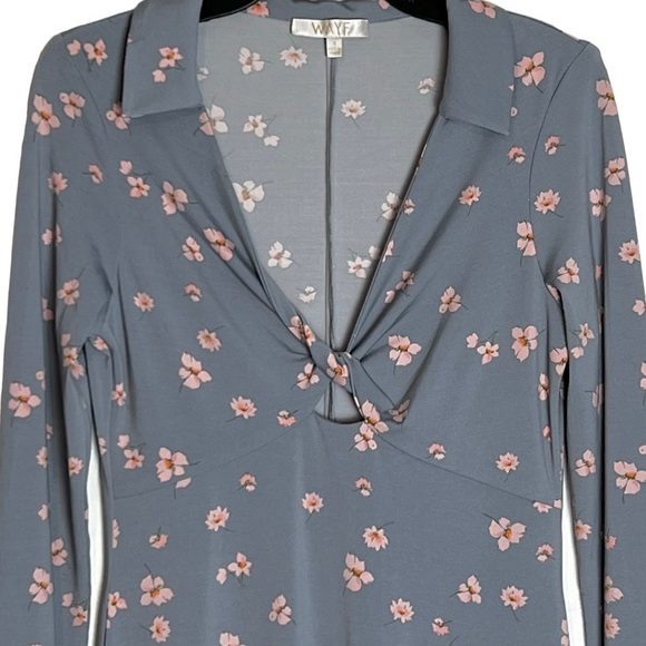 Remember Me Twist detail long sleeve cutout Midi pullover dress size small - Picture 7 of 15